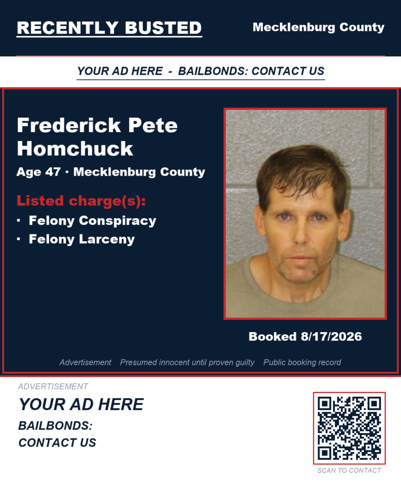 Arrest report — FREDERICK PETE HOMCHUCK