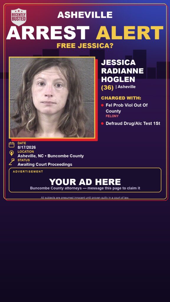 Arrest report — JESSICA RADIANNE HOGLEN