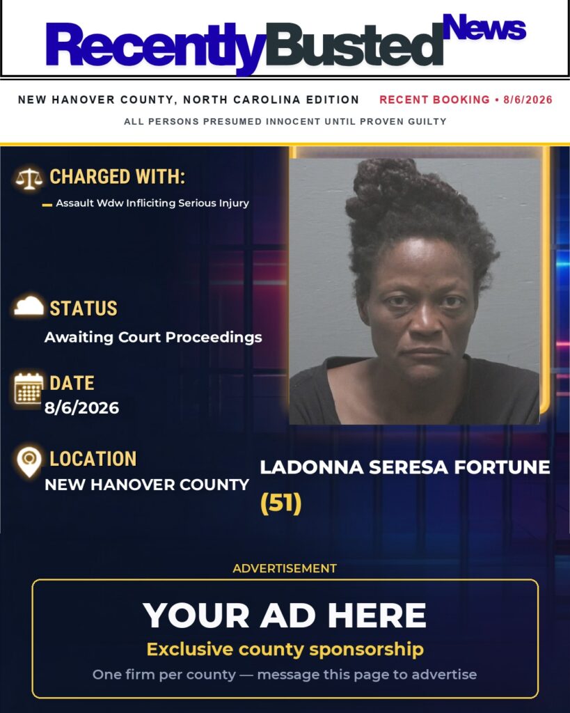 Arrest report — LADONNA SERESA FORTUNE