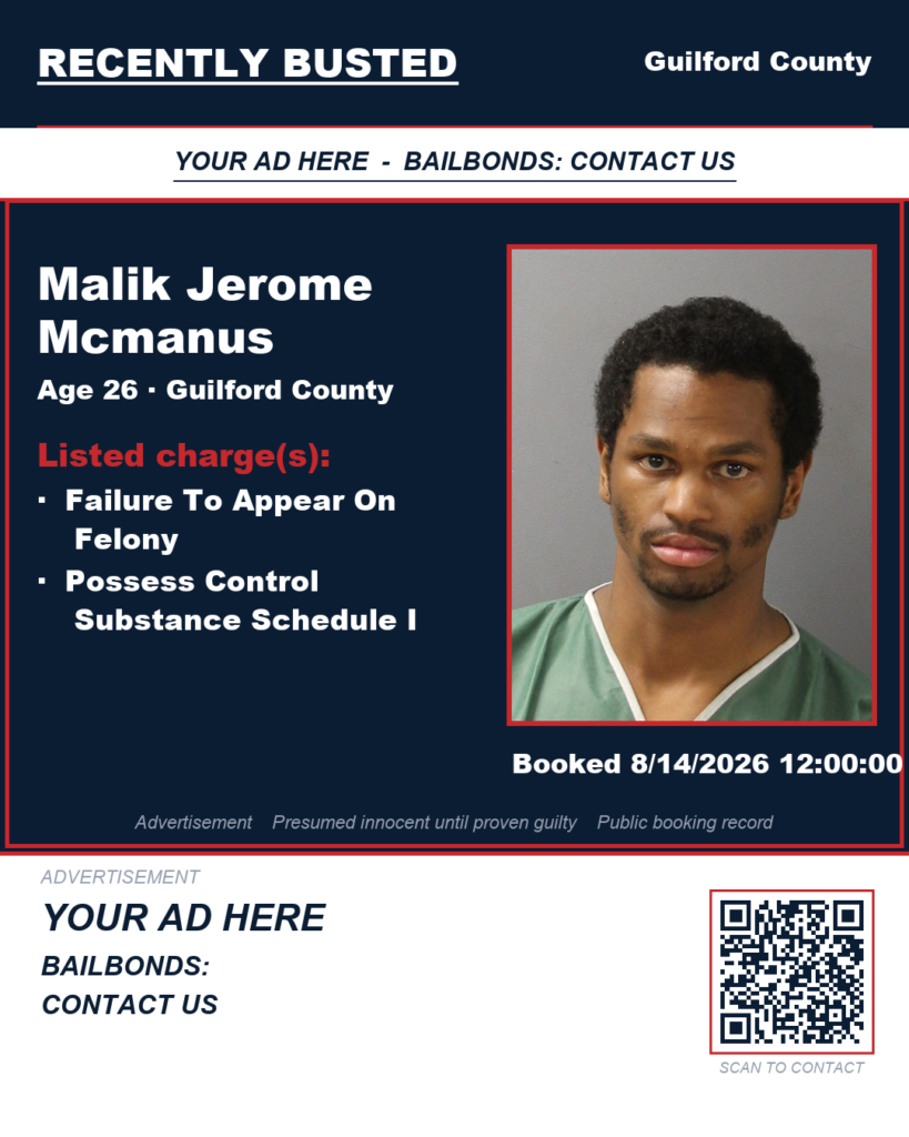Arrest report — MALIK JEROME MCMANUS