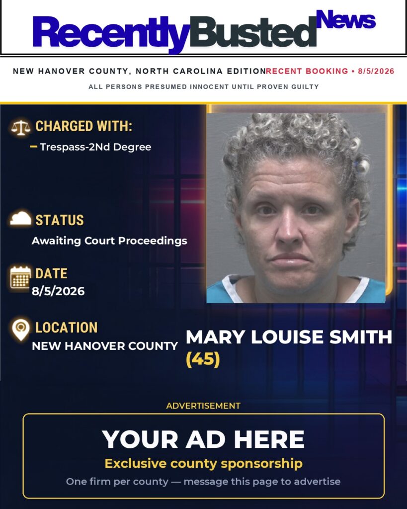 Arrest report โ MARY LOUISE SMITH