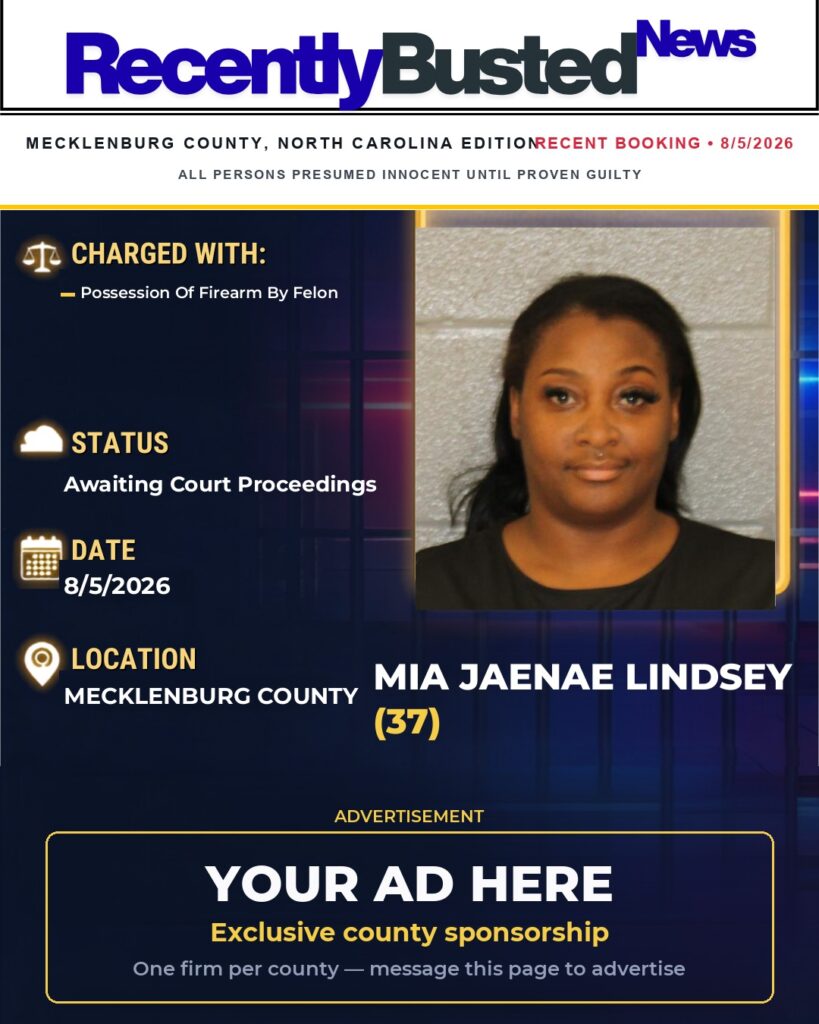 Arrest report — MIA JAENAE LINDSEY