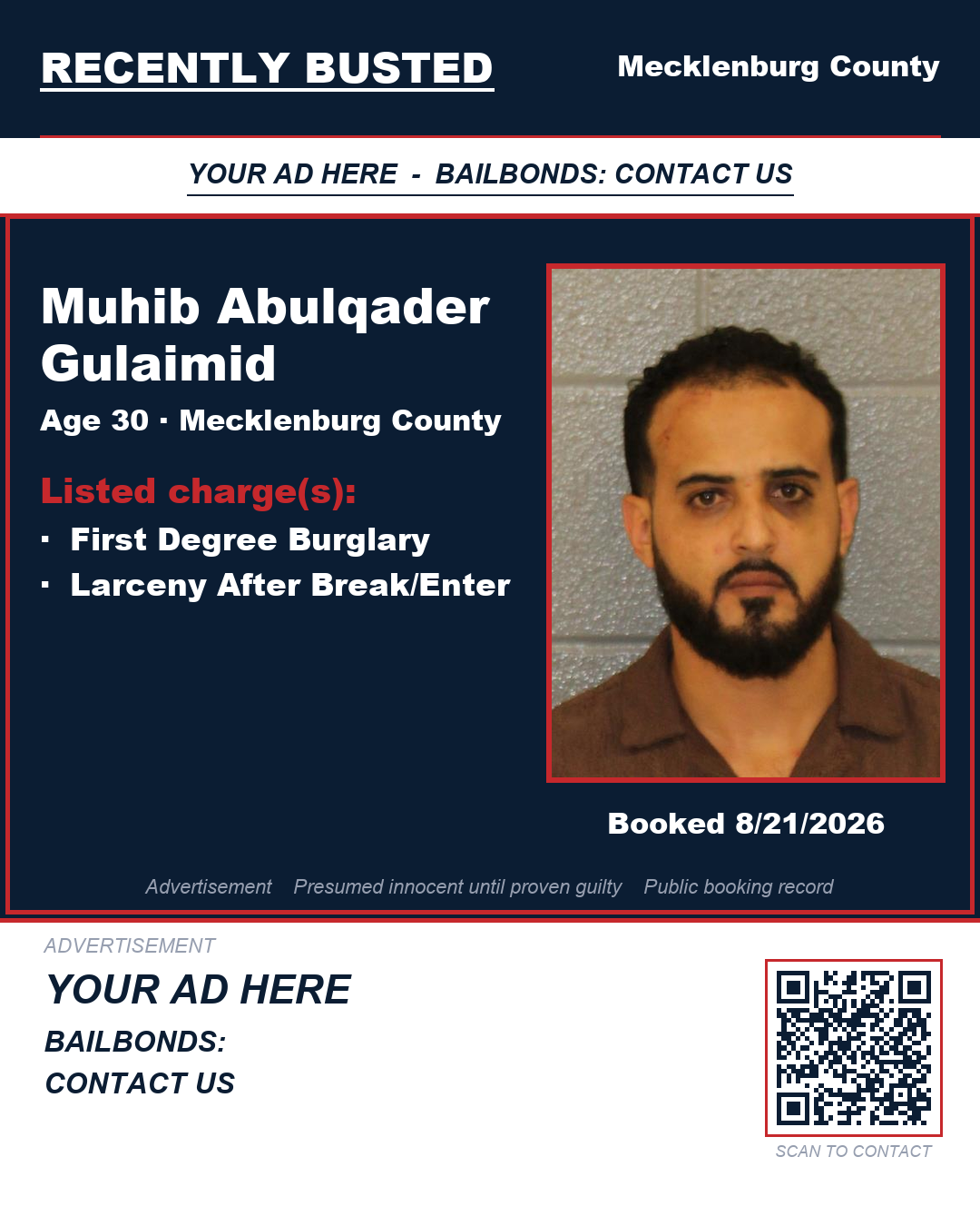 Arrest report - MUHIB ABULQADER GULAIMID
