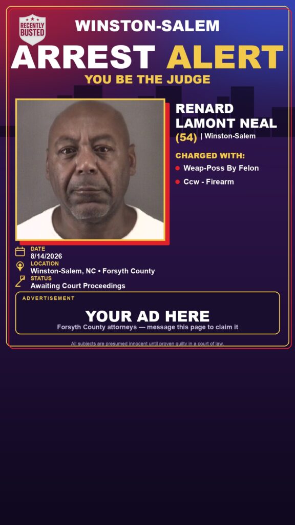 Arrest report — RENARD LAMONT NEAL