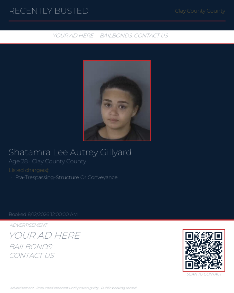 Arrest report — SHATAMRA LEE AUTREY GILLYARD