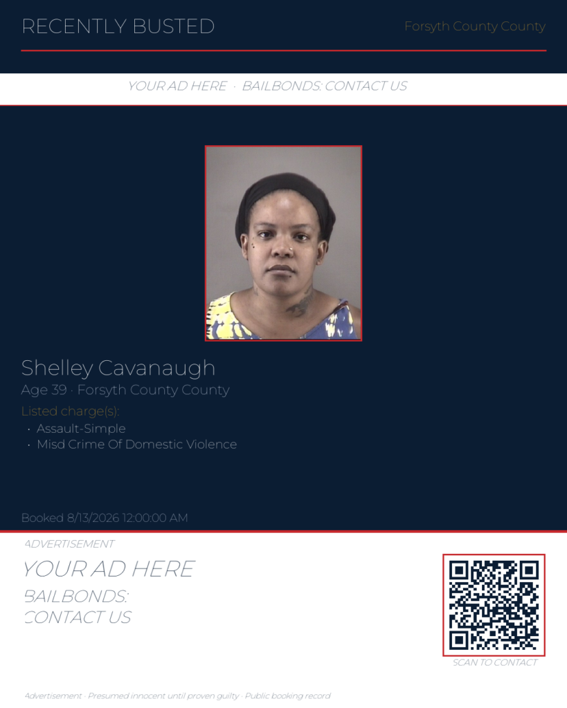 Arrest report — SHELLEY CAVANAUGH