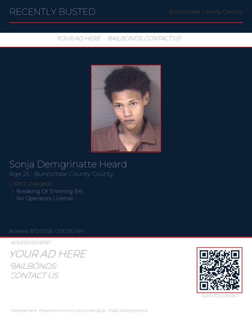 Arrest report — SONJA DEMGRINATTE HEARD