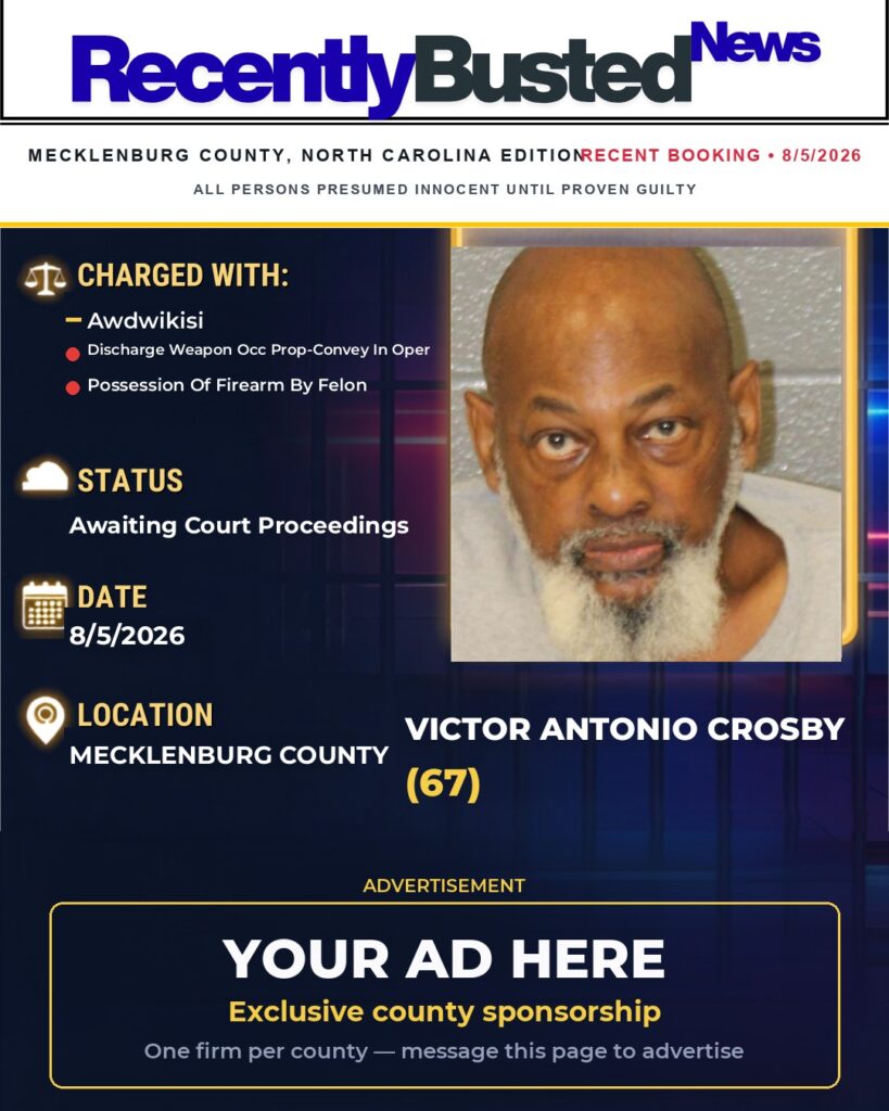 Arrest report — VICTOR ANTONIO CROSBY