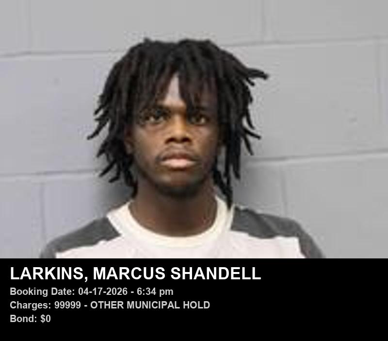 Arrest report - MARCUS SHANDELL LARKINS
