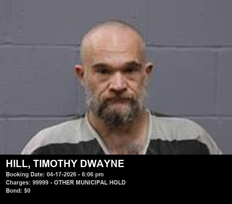 Arrest report - TIMOTHY DWAYNE HILL