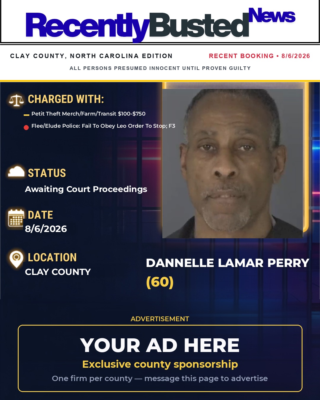 Arrest report - DANNELLE LAMAR PERRY