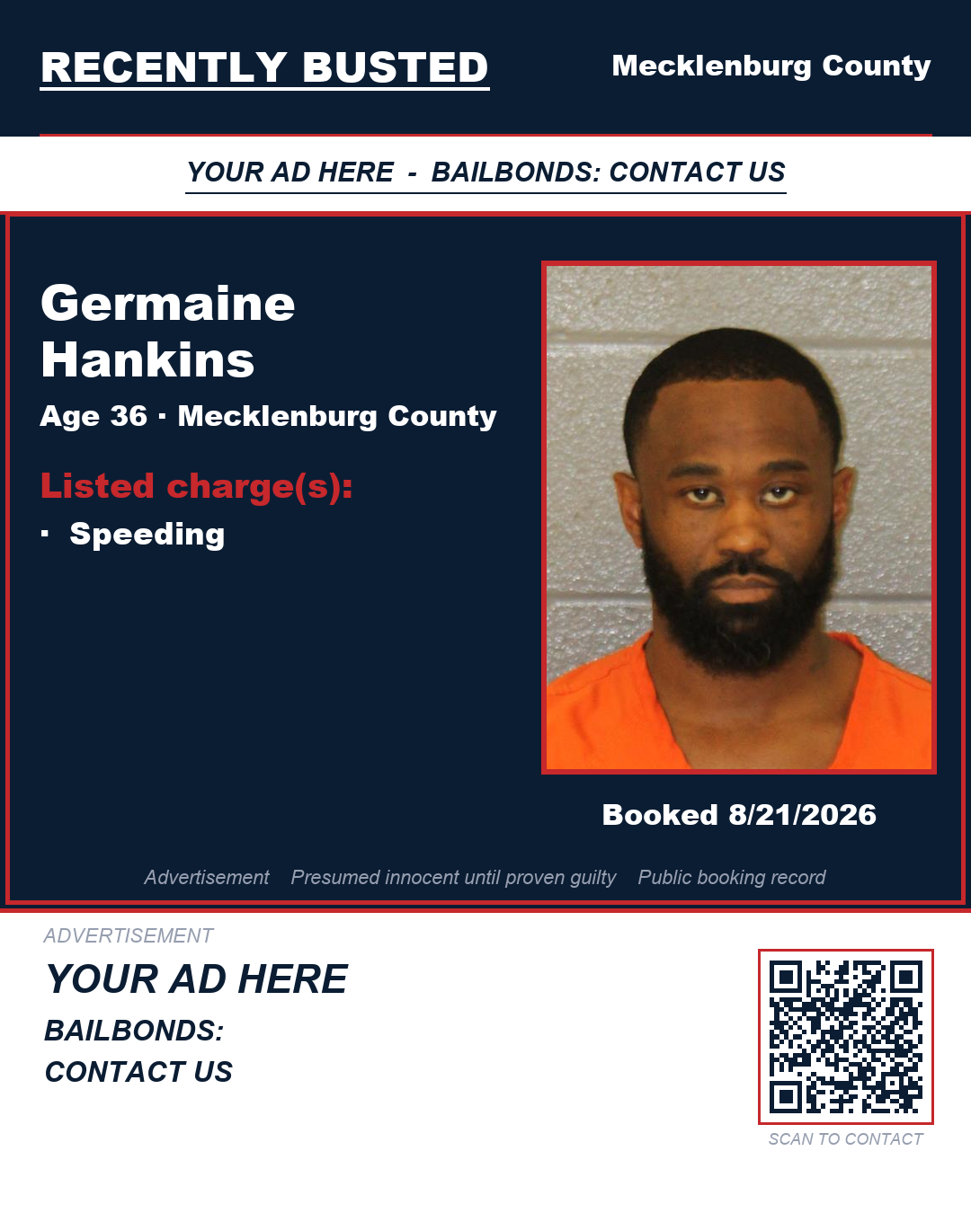 Arrest report - GERMAINE HANKINS