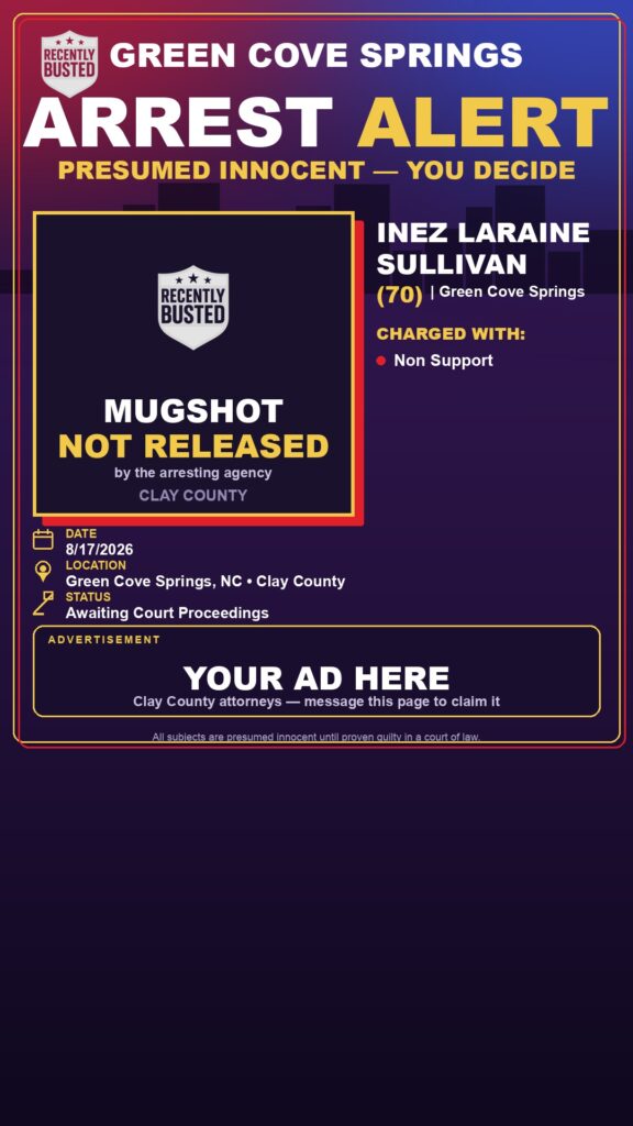 Arrest report — INEZ LARAINE SULLIVAN