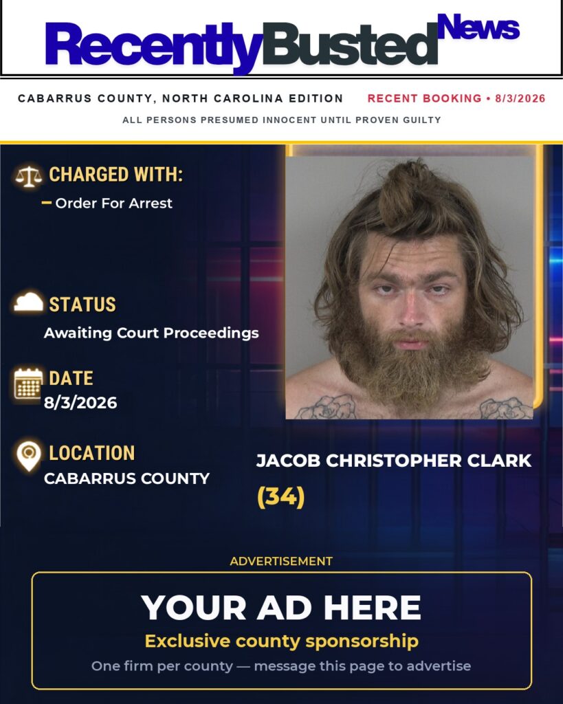 Arrest report โ JACOB CHRISTOPHER CLARK