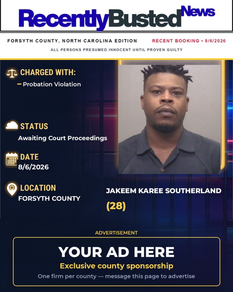 Arrest report โ JAKEEM KAREE SOUTHERLAND