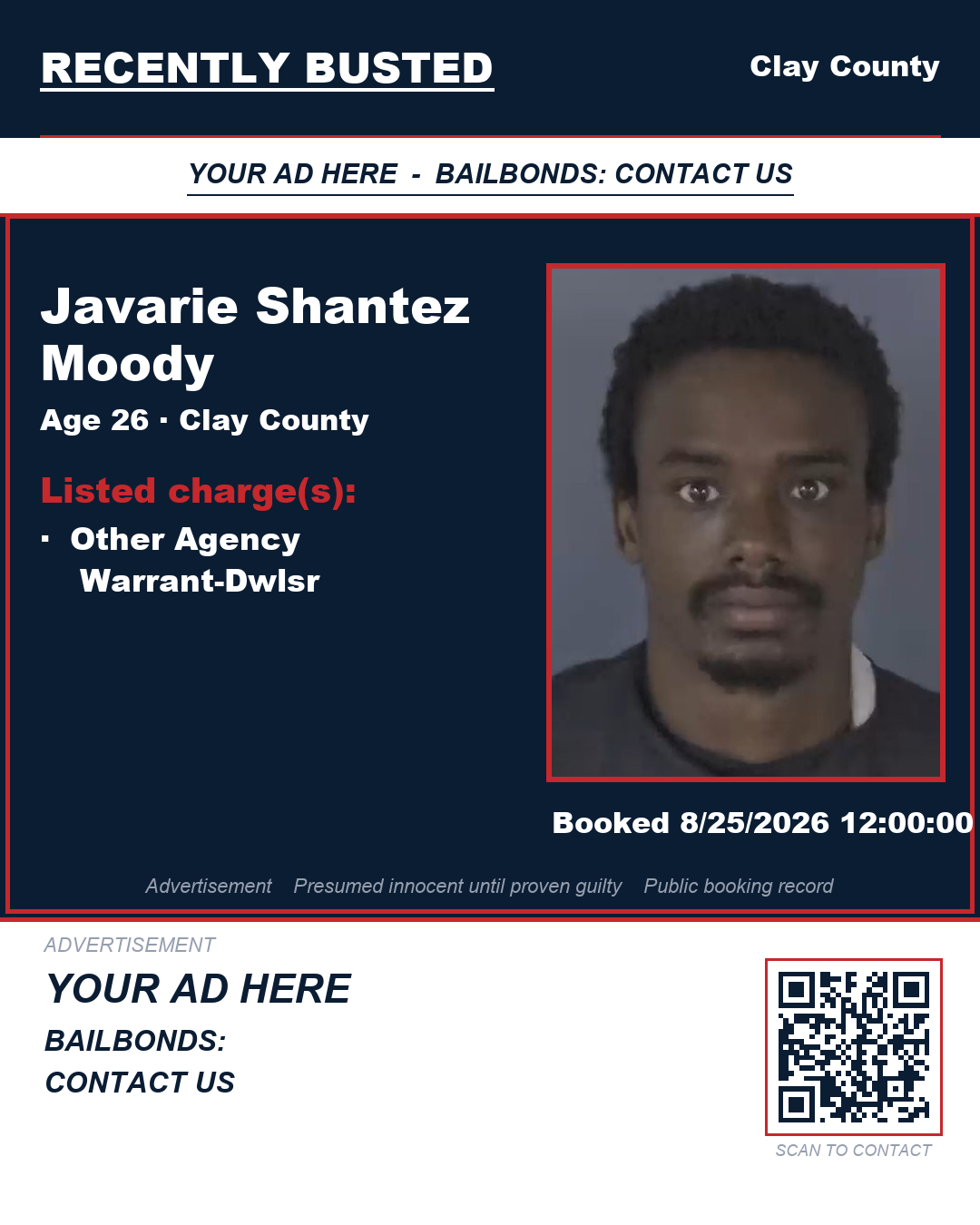 Arrest report - JAVARIE SHANTEZ MOODY