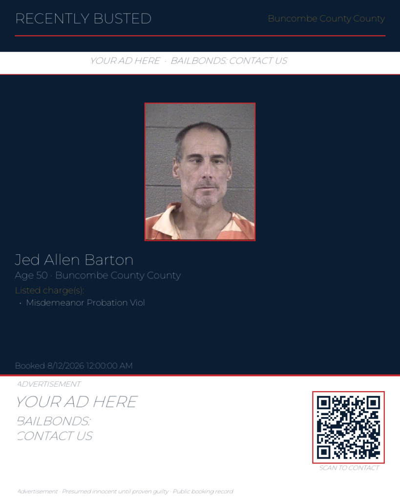 Arrest report — JED ALLEN BARTON