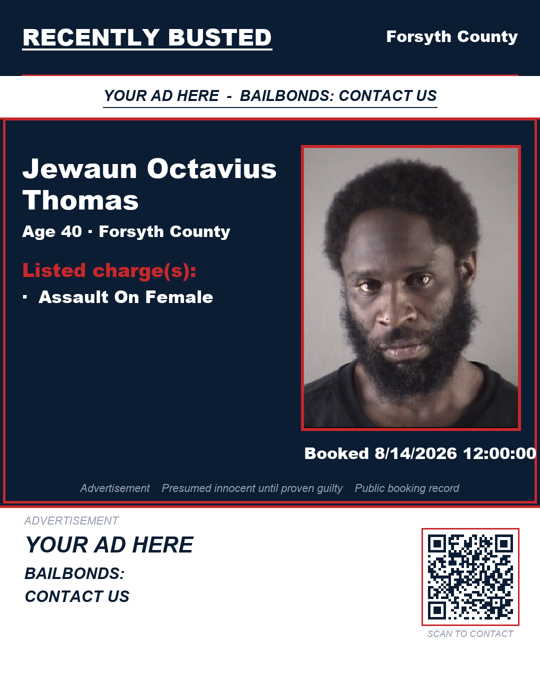 Arrest report - JEWAUN OCTAVIUS THOMAS
