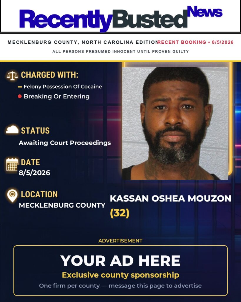 Arrest report — KASSAN OSHEA MOUZON