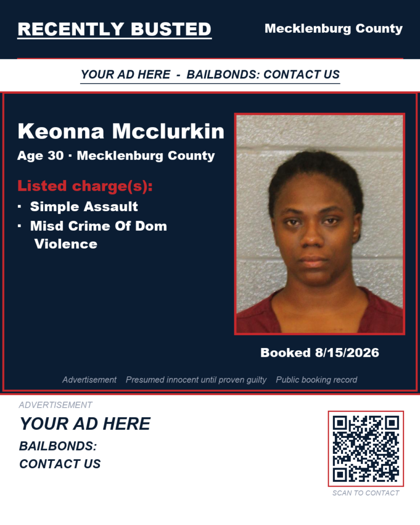 Arrest report — KEONNA MCCLURKIN