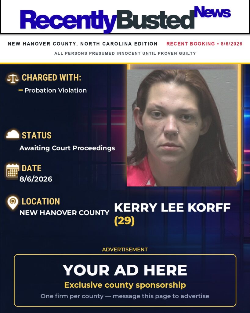 Arrest report — KERRY LEE KORFF