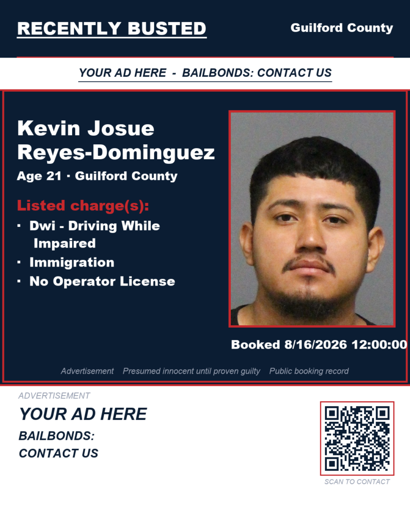 Arrest report — KEVIN JOSUE REYES-DOMINGUEZ