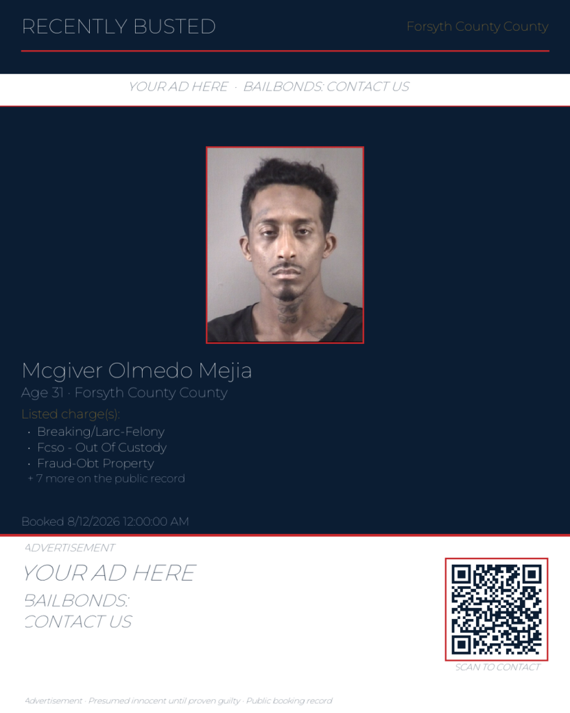 Arrest report — MCGIVER OLMEDO MEJIA