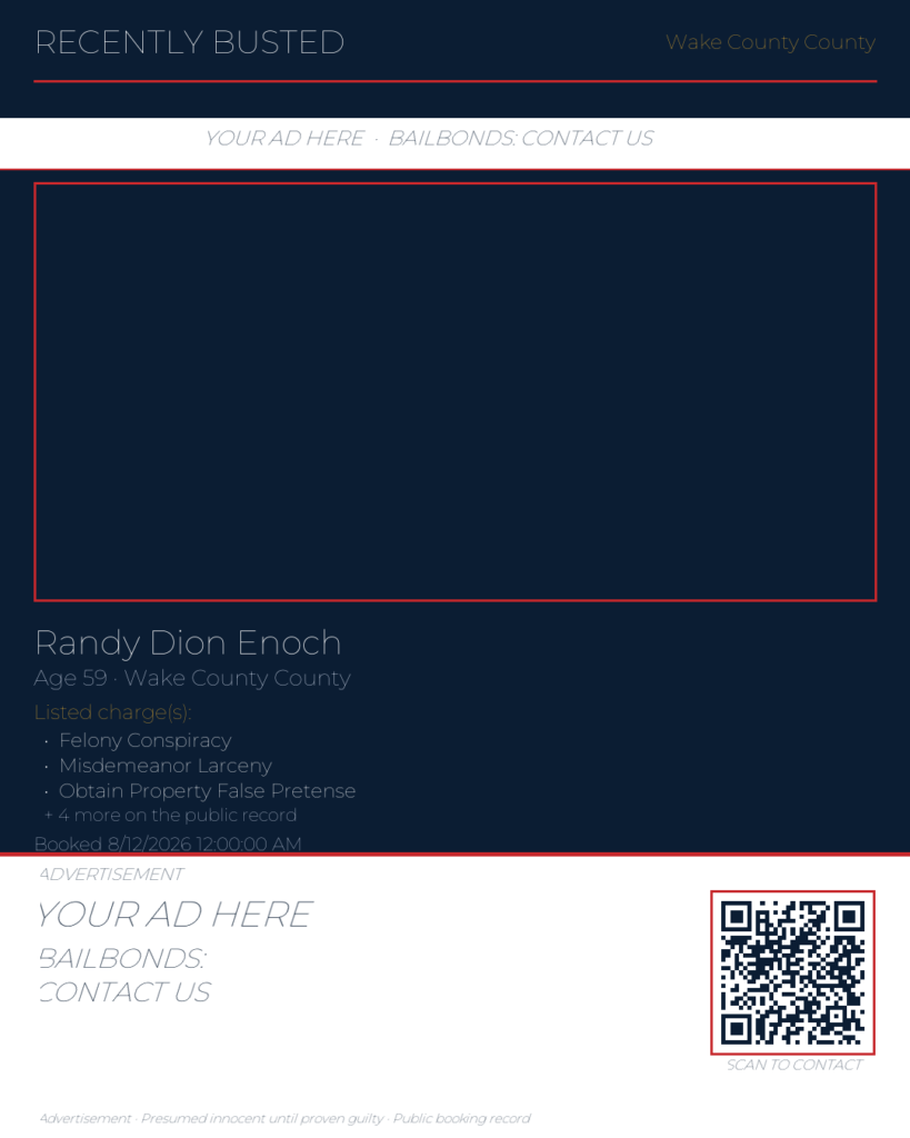 Arrest report - RANDY DION ENOCH