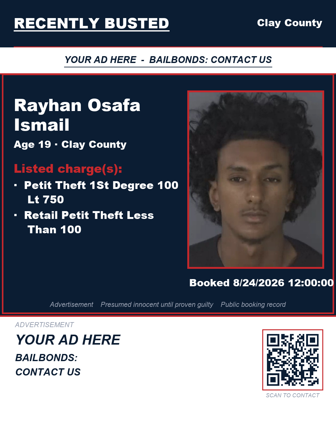Arrest report - RAYHAN OSAFA ISMAIL