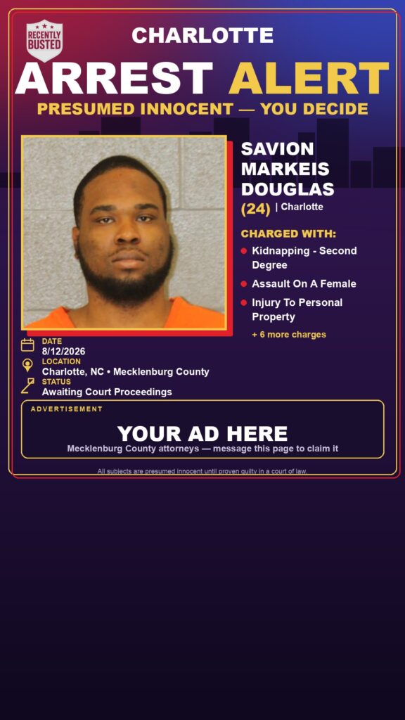Arrest report — SAVION MARKEIS DOUGLAS
