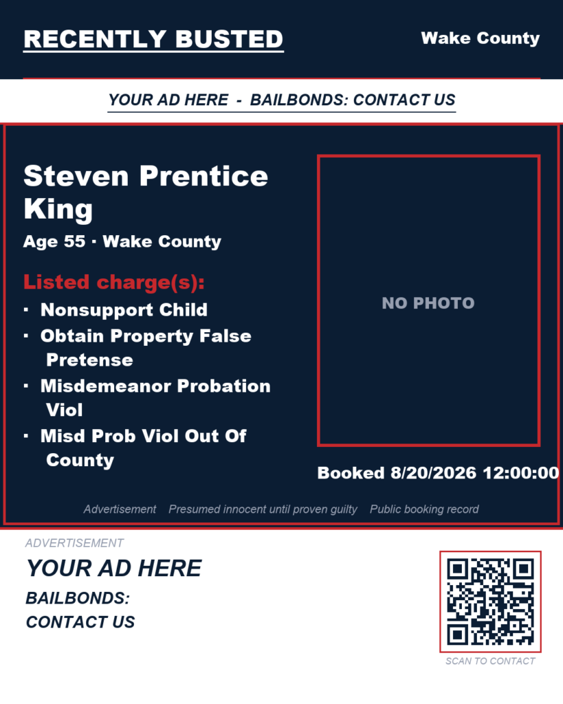 Arrest report — STEVEN PRENTICE KING