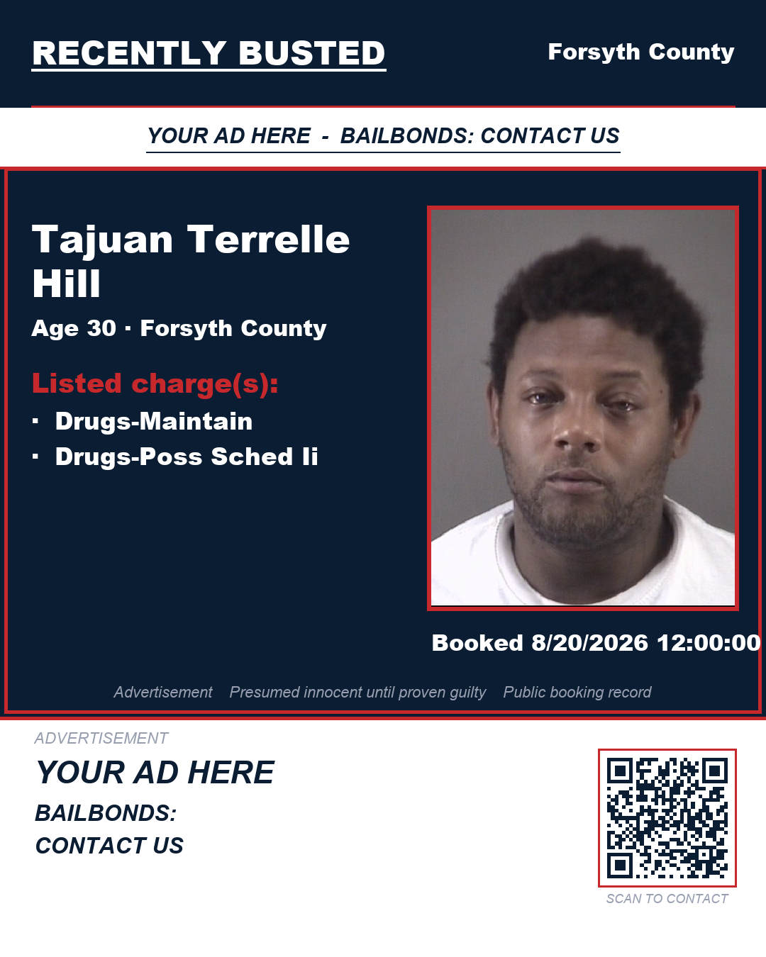 Arrest report - TAJUAN TERRELLE HILL