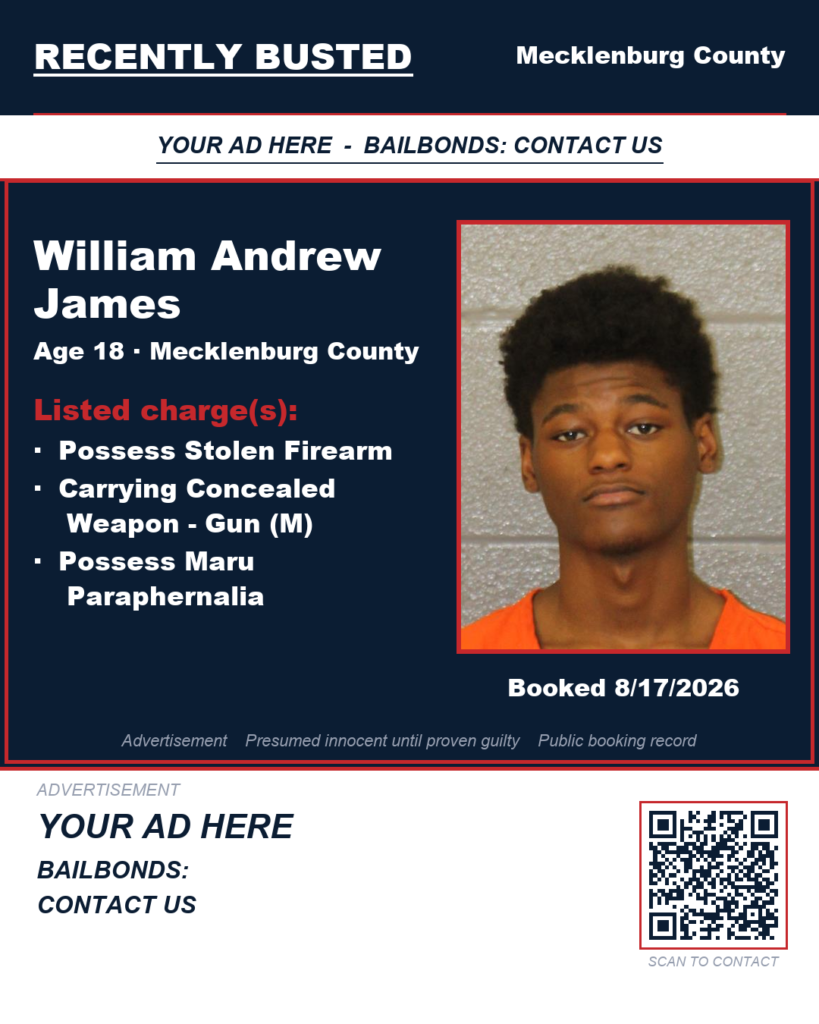 Arrest report — WILLIAM ANDREW JAMES
