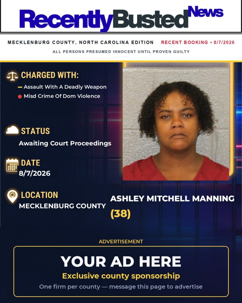 Arrest report โ ASHLEY MITCHELL MANNING