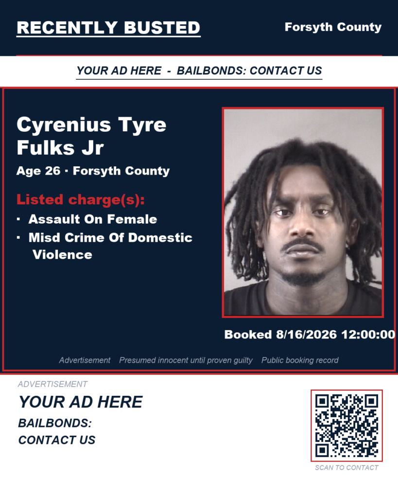 Arrest report — CYRENIUS TYRE FULKS JR