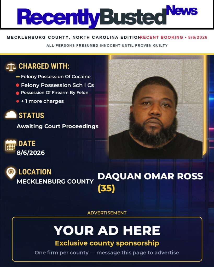 Arrest report โ DAQUAN OMAR ROSS