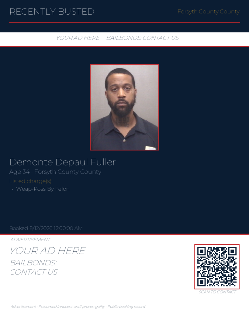 Arrest report — DEMONTE DEPAUL FULLER