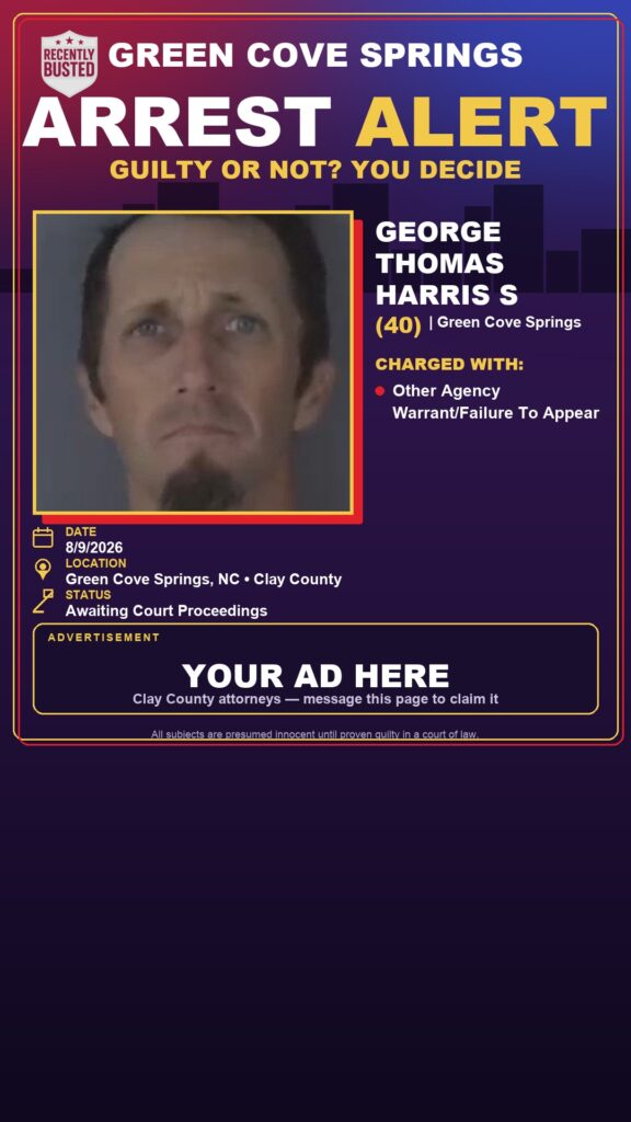 Arrest report — GEORGE THOMAS HARRIS S
