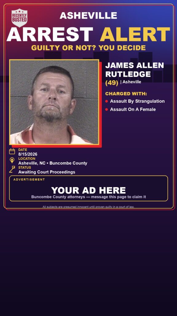 Arrest report — JAMES ALLEN RUTLEDGE