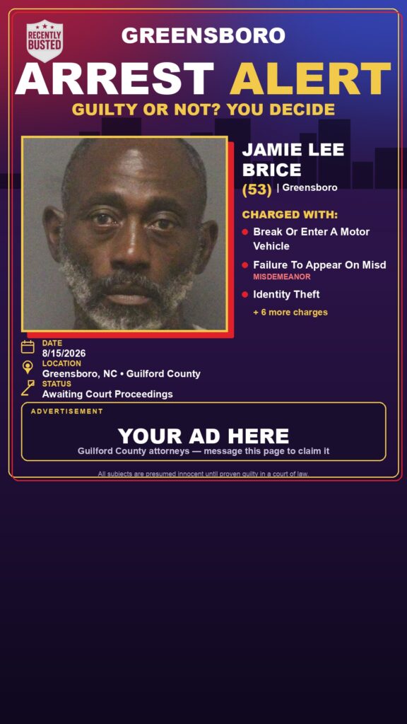 Arrest report — JAMIE LEE BRICE