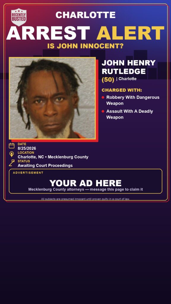 Arrest report — JOHN HENRY RUTLEDGE