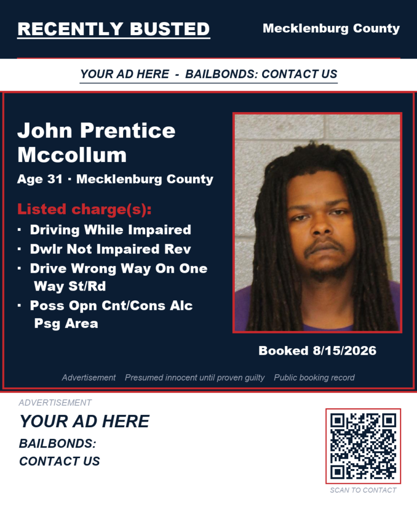 Arrest report — JOHN PRENTICE MCCOLLUM