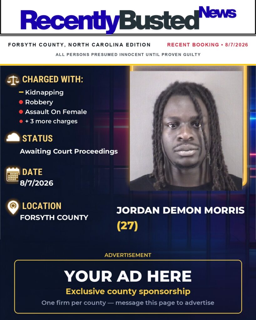 Arrest report โ JORDAN DEMON MORRIS