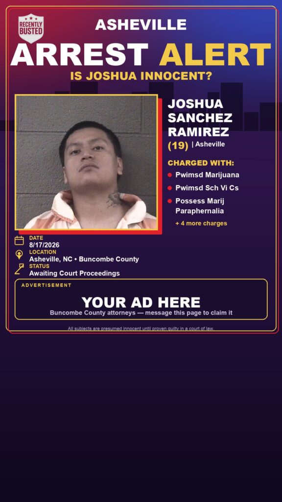 Arrest report — JOSHUA SANCHEZ RAMIREZ