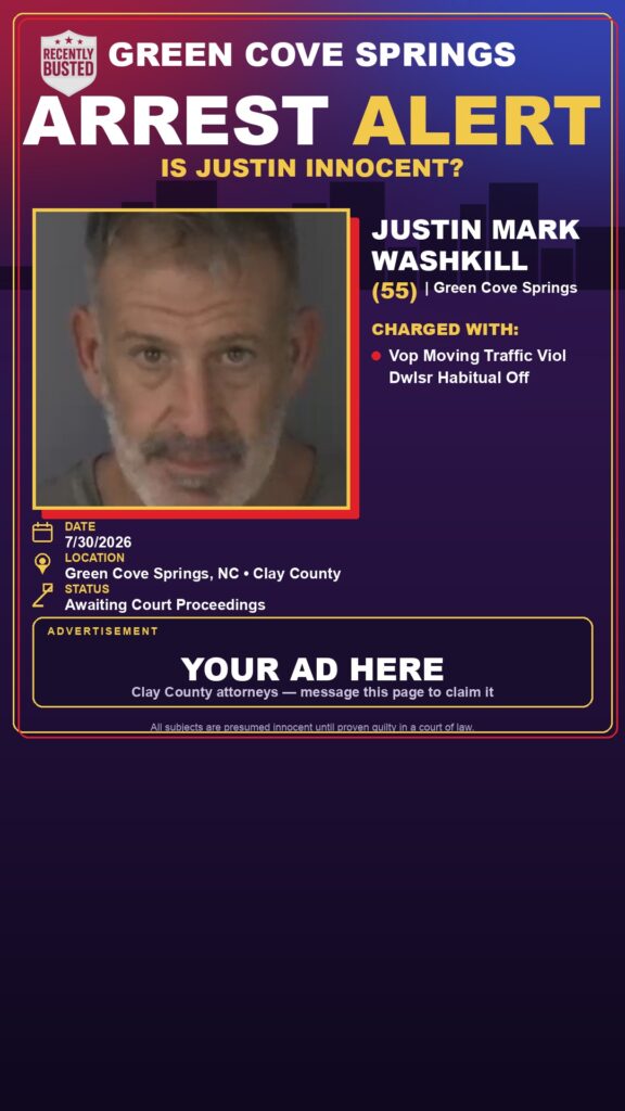 Booking photo of JUSTIN MARK WASHKILL