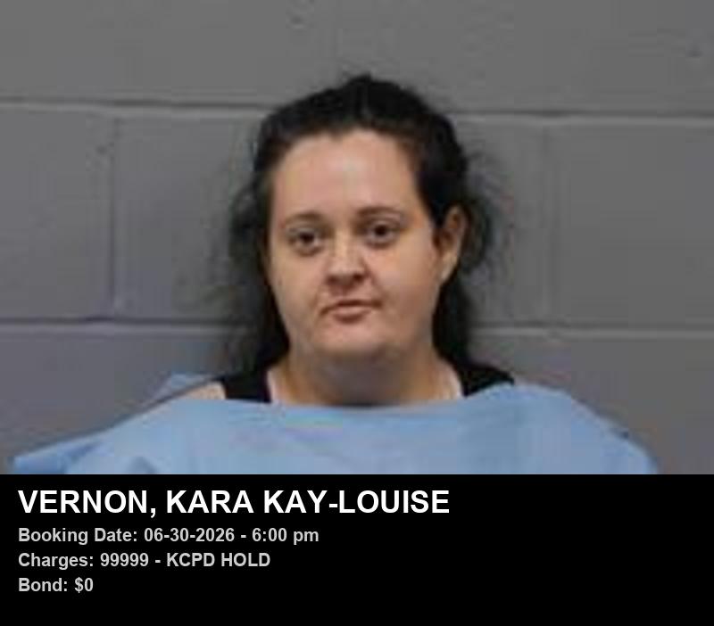 Arrest report - KARA KAY-LOUISE VERNON
