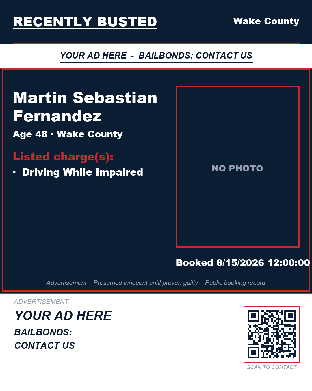 Arrest report - MARTIN SEBASTIAN FERNANDEZ