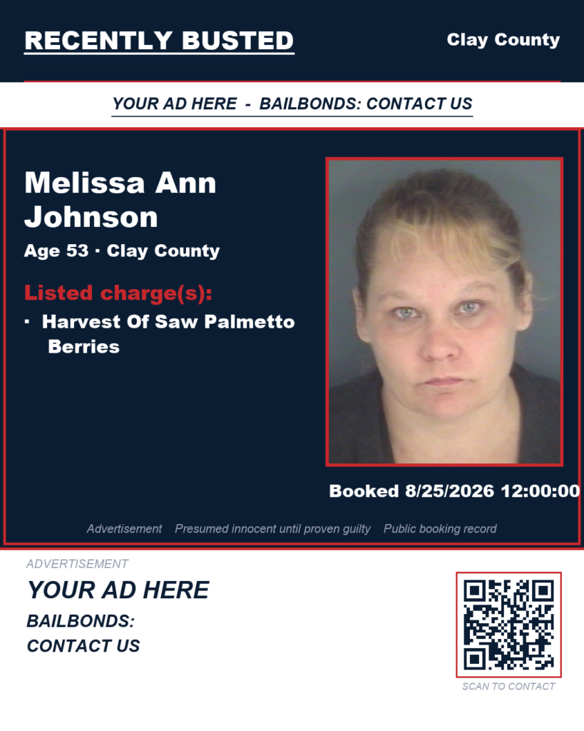 Arrest report — MELISSA ANN JOHNSON