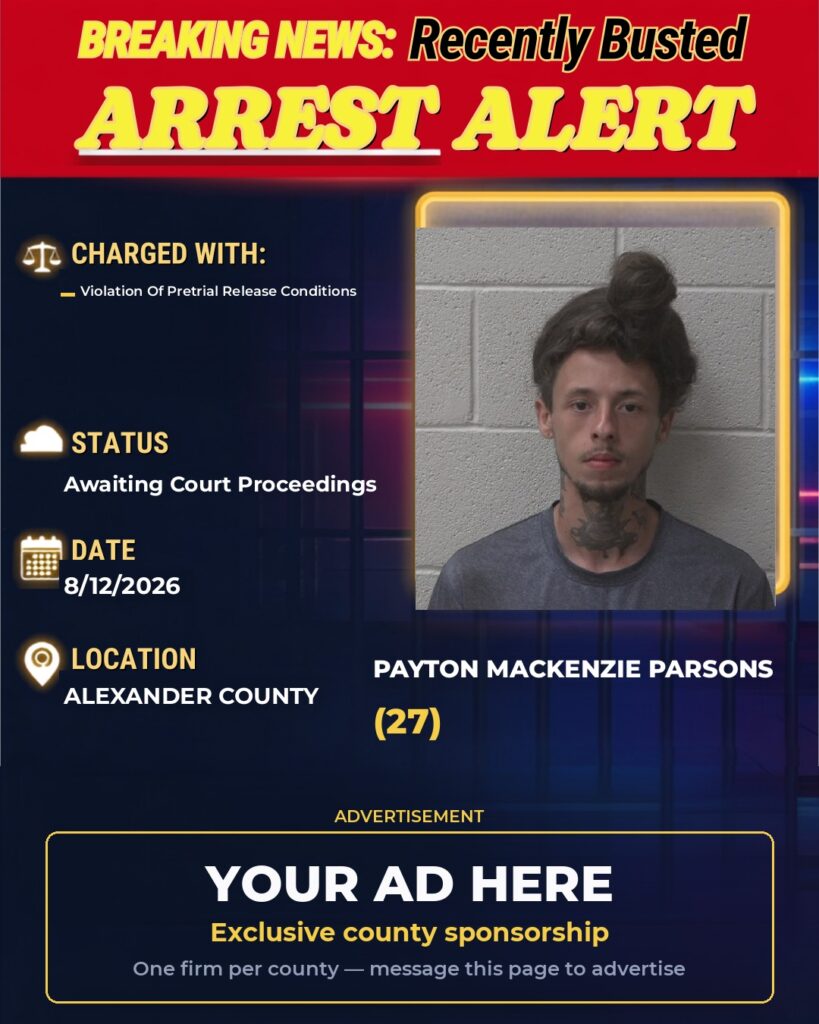 Arrest report — PAYTON MACKENZIE PARSONS
