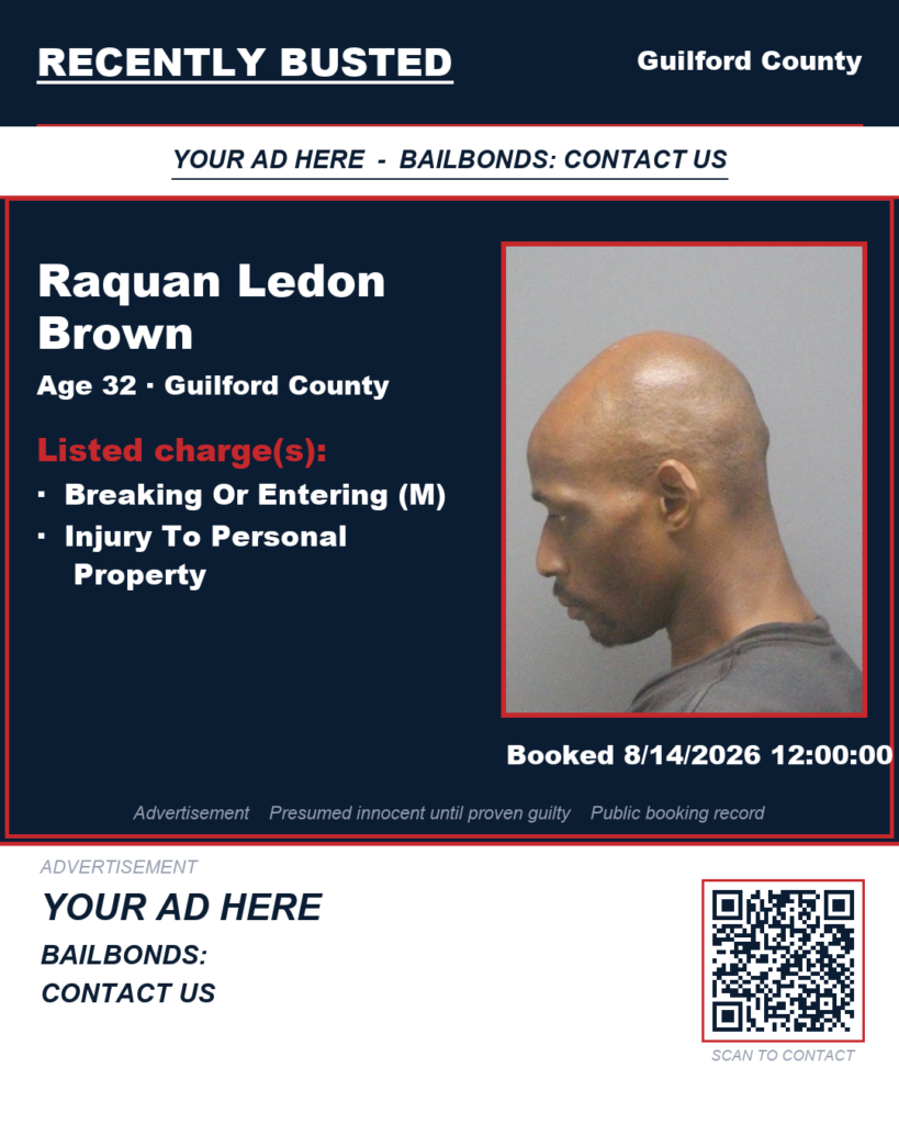 Arrest report — RAQUAN LEDON BROWN